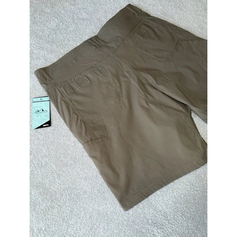 NWT American‎ Outback Shorts Green Gray Mens Size Large